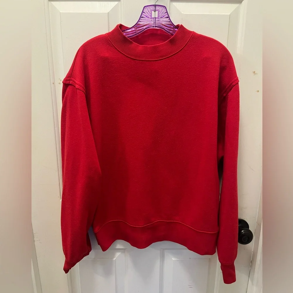 🧘🏽‍♀️ EUC Alo Yoga Women's Freestyle Sweatshirt - Red - Sz Medium